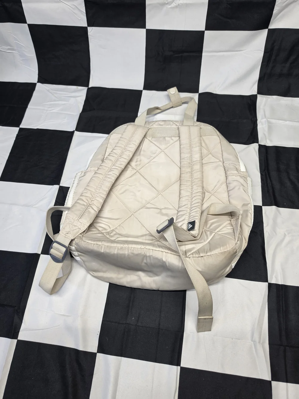 adidas Beige Everyday Backpack with Front Zip Pocket - Picture 3 of 5